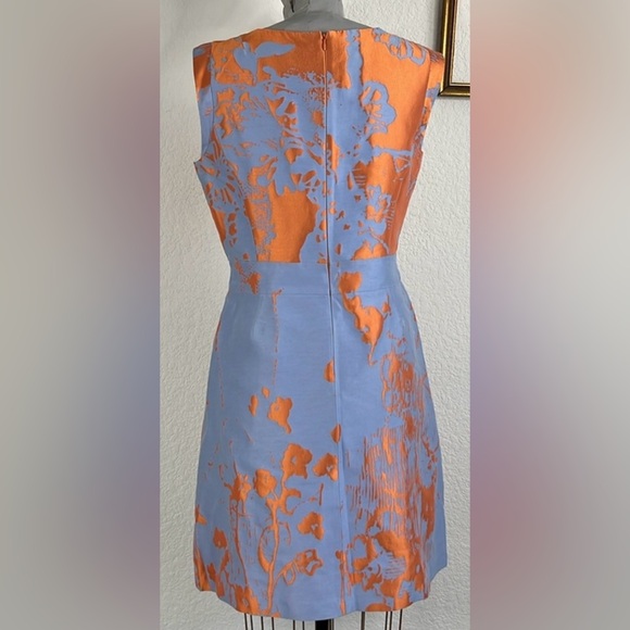 Lafayette 148 Wilkerson Jacquard floral silk. Dress - Picture 3 of 11